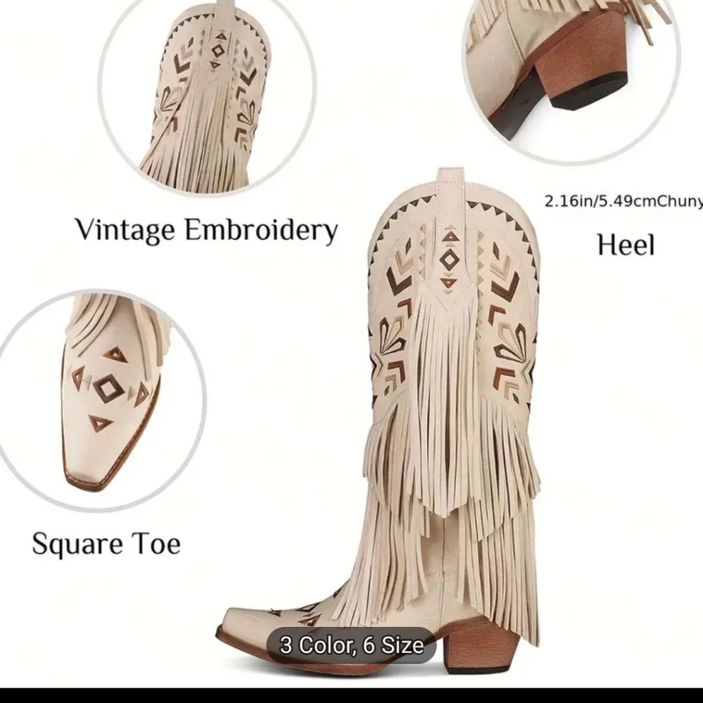 NWT Women's Western Cowgirl Boots - Picture 5 of 5
